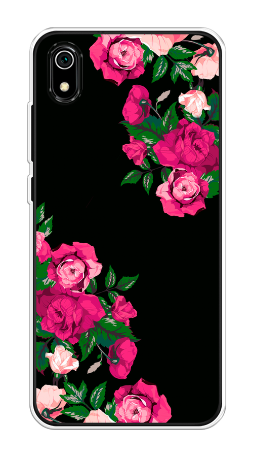 

Чехол на Xiaomi Redmi 7A "Розы фуксия", Черный;розовый;зеленый, 35450-1