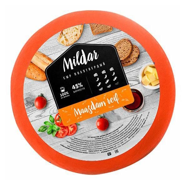 

Сыр Mildar твердый Тильзит Супреме 50% БЗМЖ