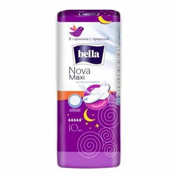 

Прокладки гигиенические Bella Nova Maxi 10 шт, Белый