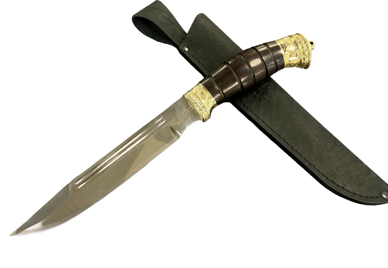 Нож МедТех Пластунский, сталь 95Х18, черный граб, Медтех