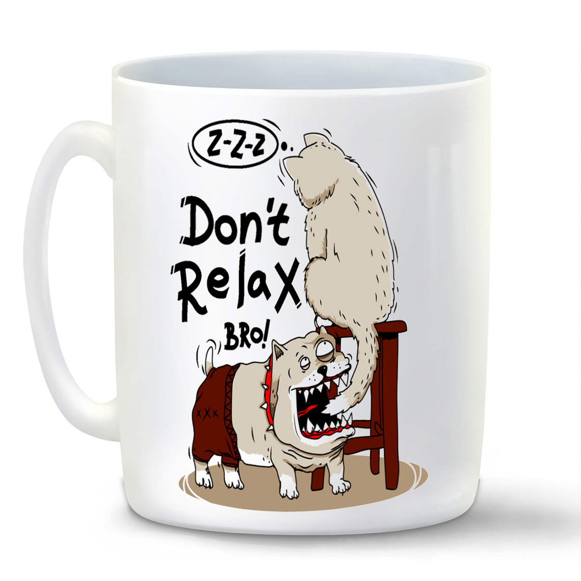 

Кружка CoolPodarok Прикол Собака dont relax