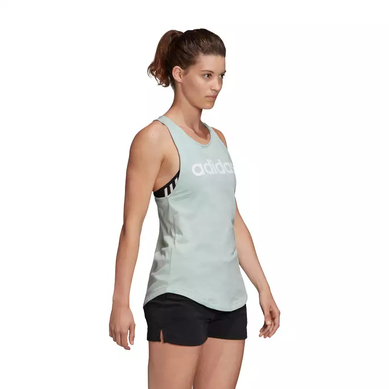 Майка женская Adidas Essentials Linear Tank Top FM6360 бирюзовая 2XS