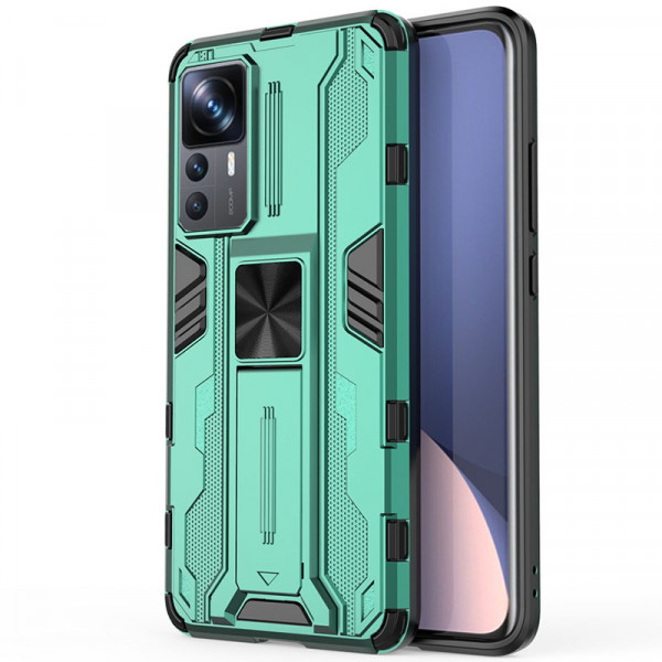 

Противоударный чехол-подставка Epik Galvatron для Xiaomi Mi 12T Pro, Зеленый