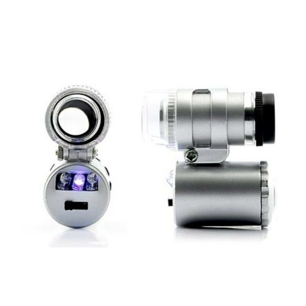 Микроскоп Anysmart 60x Мини, С Подсветкой 2 Led И Ультрафиолетом 86195 лупа для проверки купюр 45х d 21мм с подсветкой 3хag10