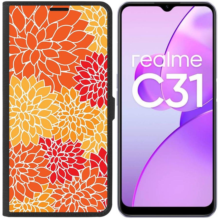 

Чехол-книжка Eco Book для Realme C31 Цветочный паттерн 7