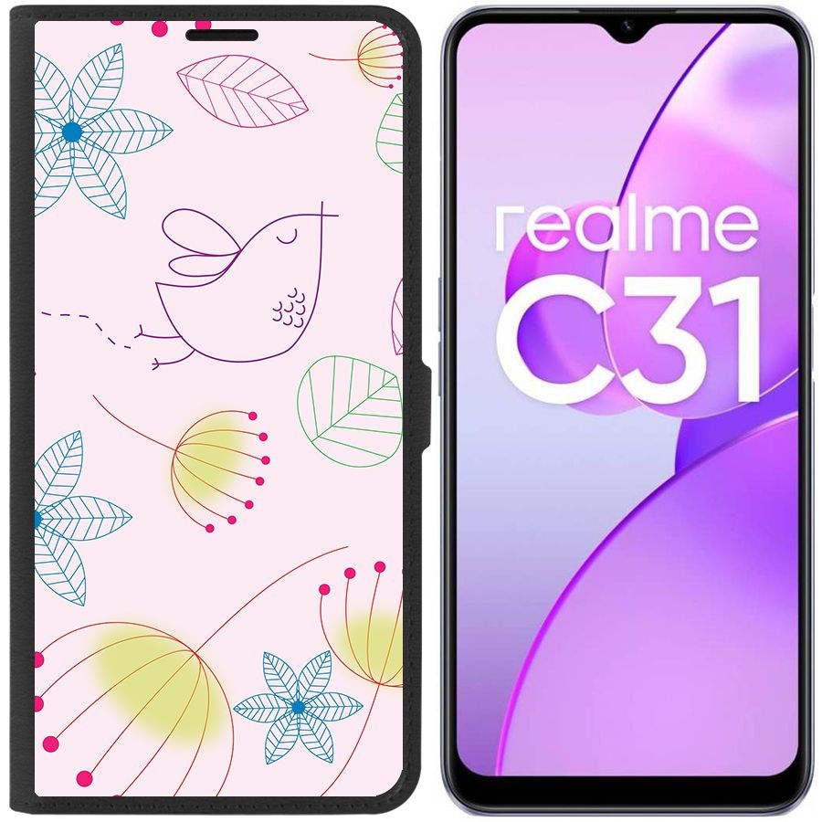 

Чехол-книжка Eco Book для Realme C31 Цветочный паттерн 5