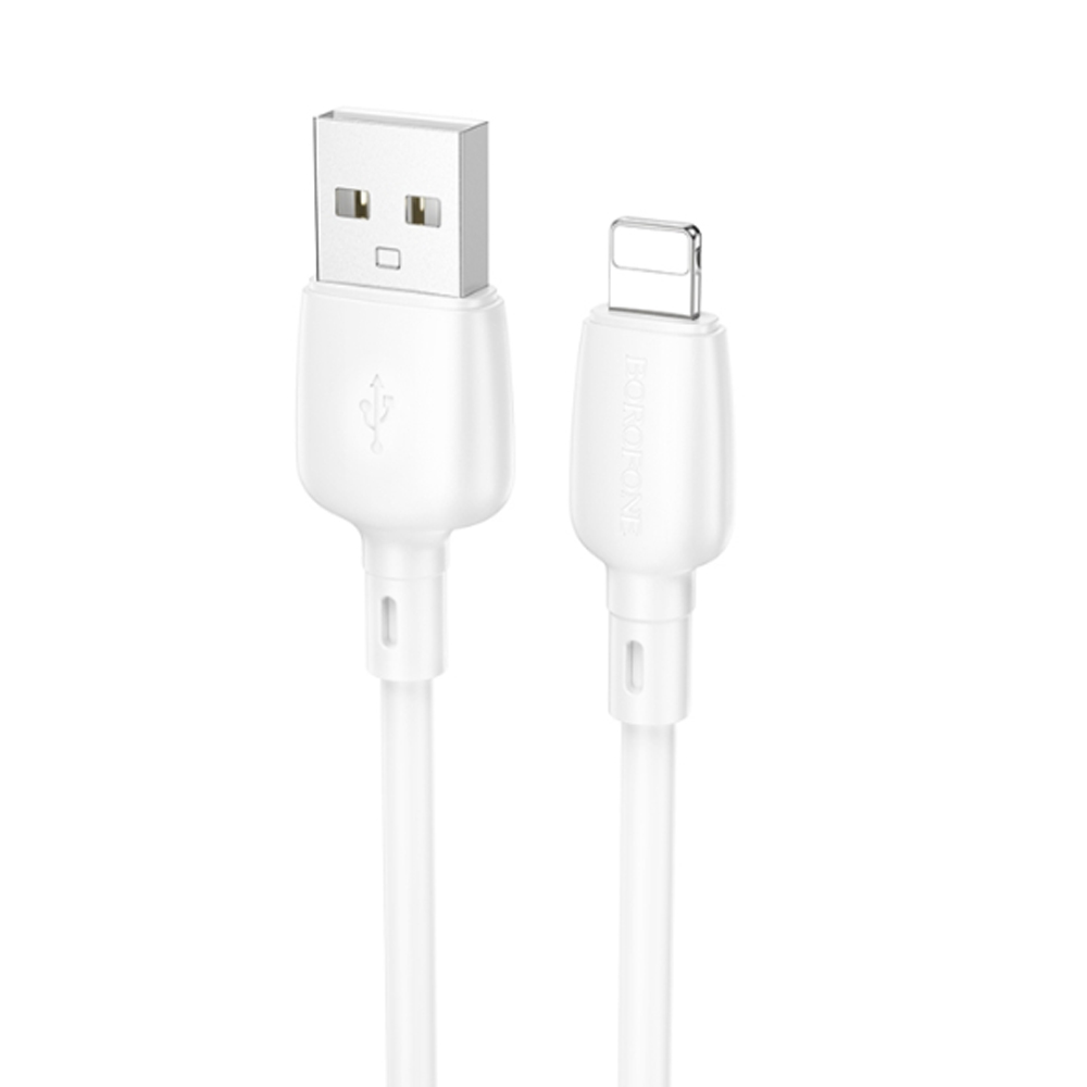 

Кабель BOROFONE BX93 Super USB - Lightning, 3 А, 1 м, белый, BX93 Super