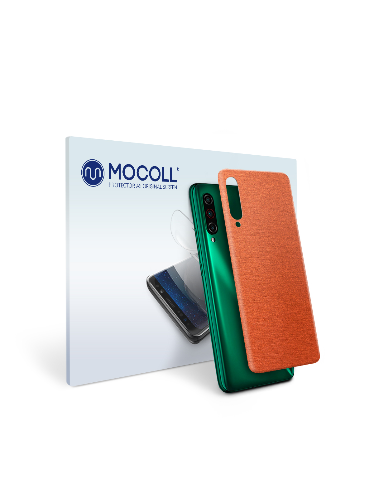 

Пленка защитная MOCOLL для задней панели Meizu 16T Металлик Оранжевый