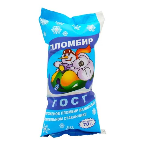 

Мороженое пломбир Калинов Мост ГОСТ ванильное 12% БЗМЖ 70 г
