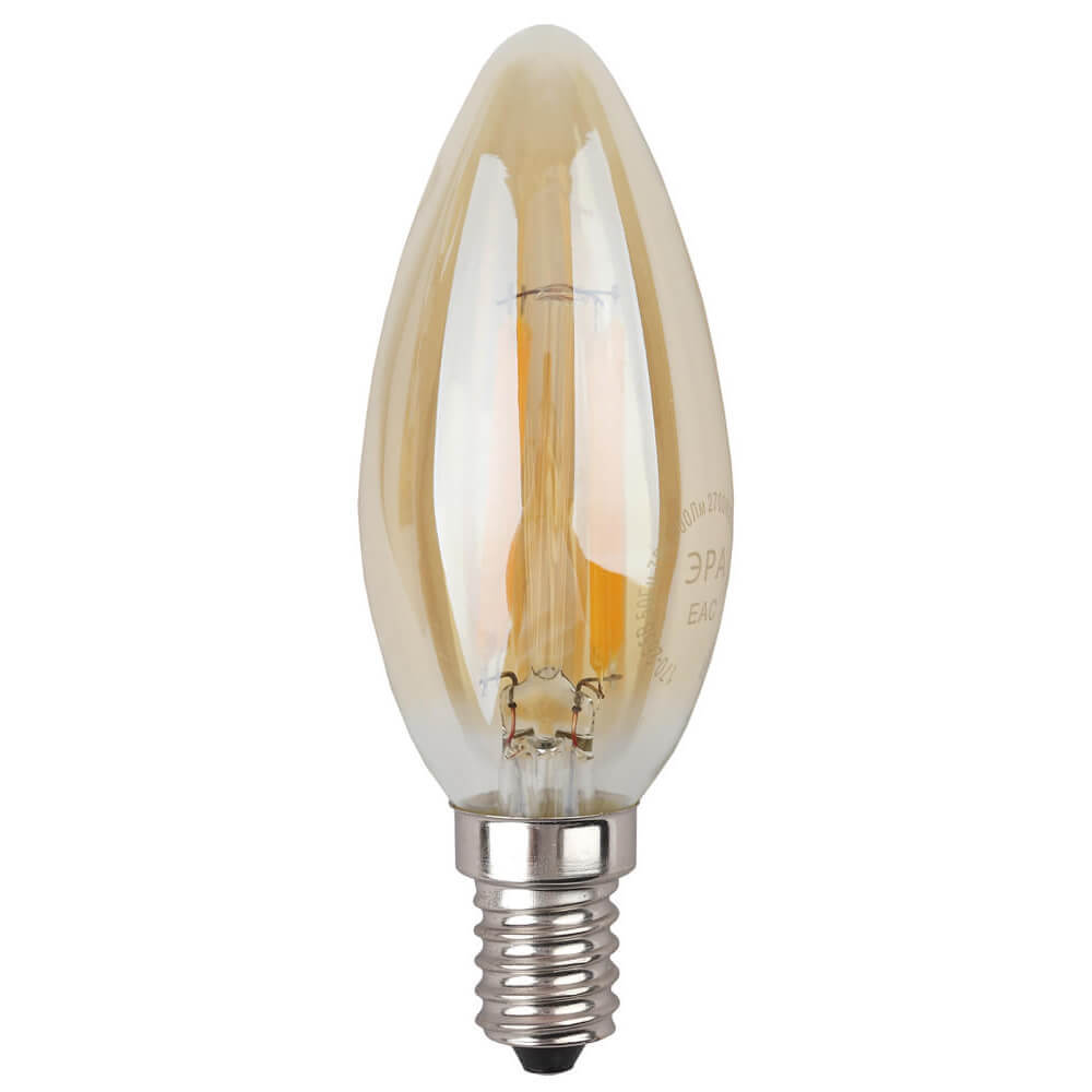 фото Лампа эра f-led b35-7w-827-e14 gold