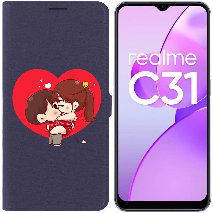 

Чехол-книжка Eco Book для Realme C31 Аниме любовь