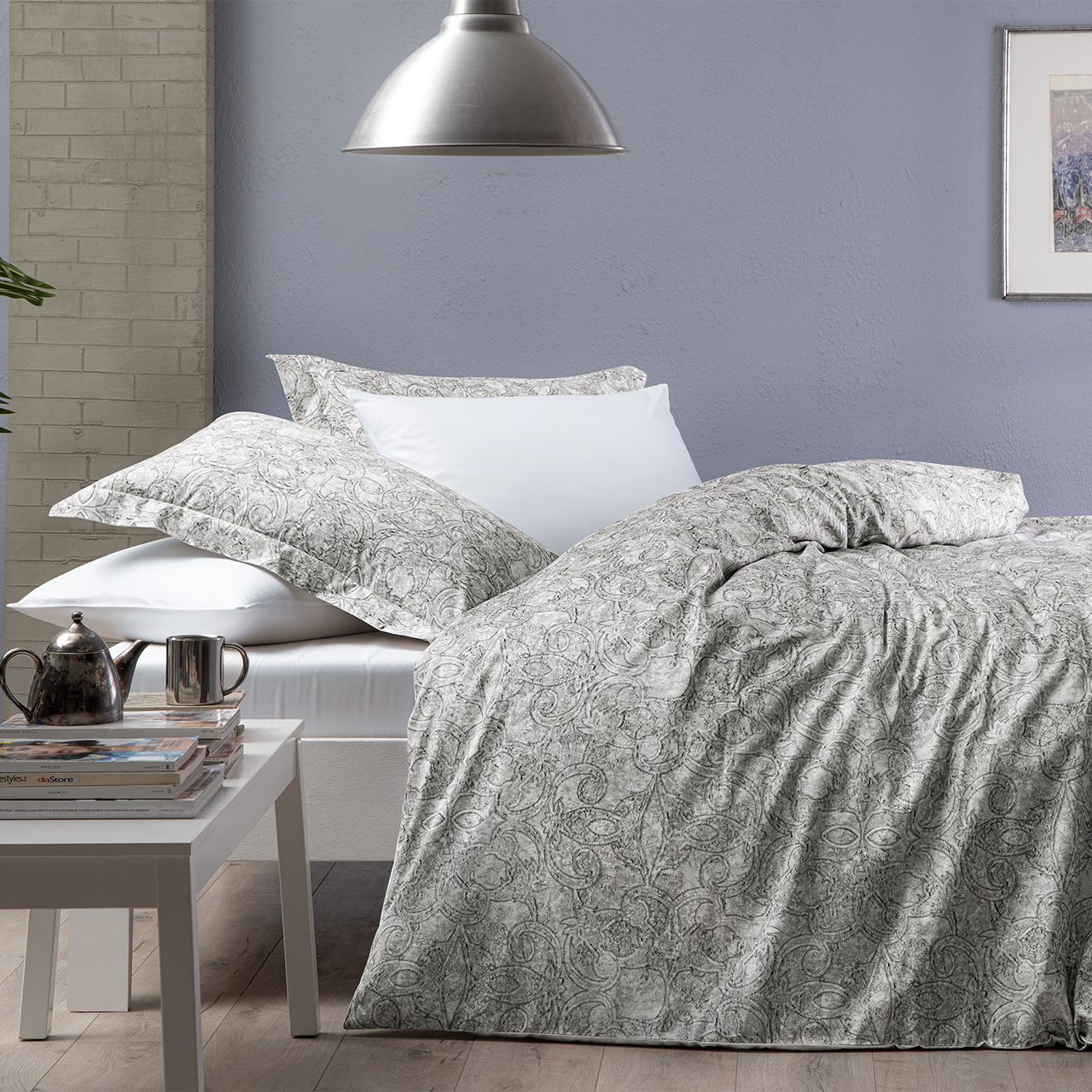 

Комплект постельного белья Tivolyo home евро наволочки 50x70;70x70