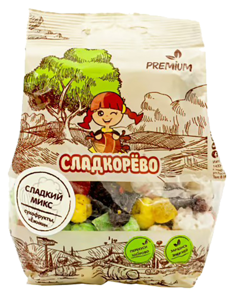 

Фруктово-ореховая смесь Сладкорево Ежики сладкая 130 г