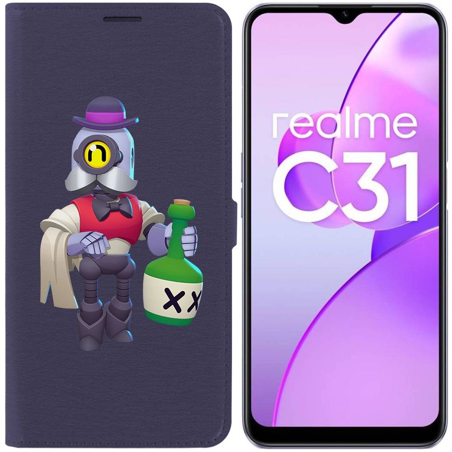 

Чехол-книжка Eco Book для Realme C31 Brawl Stars-Барли