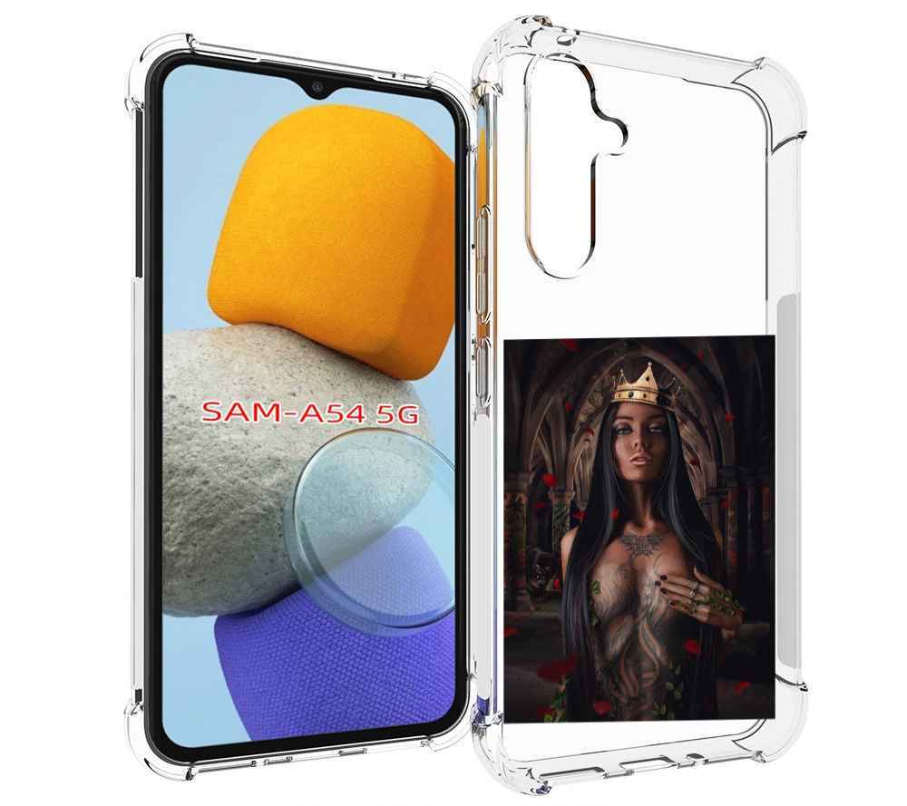

Чехол MyPads багровый-пик для Samsung Galaxy A54, Tocco