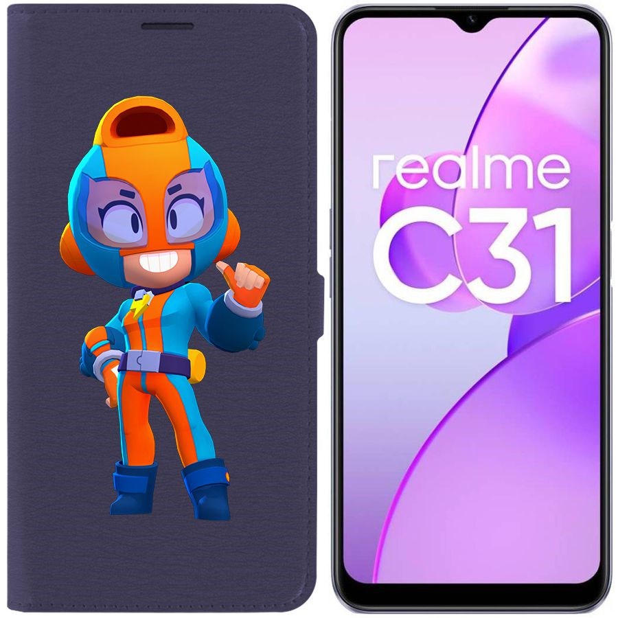 

Чехол-книжка Eco Book для Realme C31 Brawl Stars-GT Макс