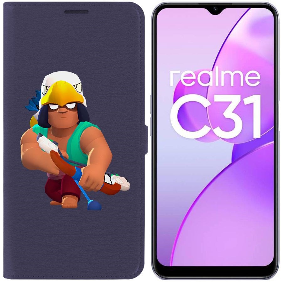

Чехол-книжка Eco Book для Realme C31 Brawl Stars-Бо