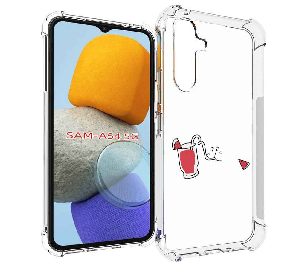 

Чехол MyPads арбузный-напиток для Samsung Galaxy A54, Tocco