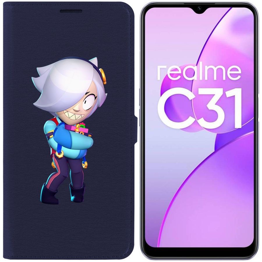 

Чехол-книжка Eco Book для Realme C31 Brawl Stars-Колетт