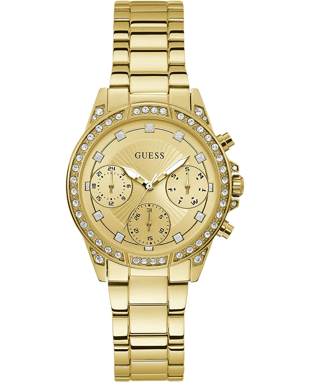 фото Наручные часы женские guess w1293l2 золотистые