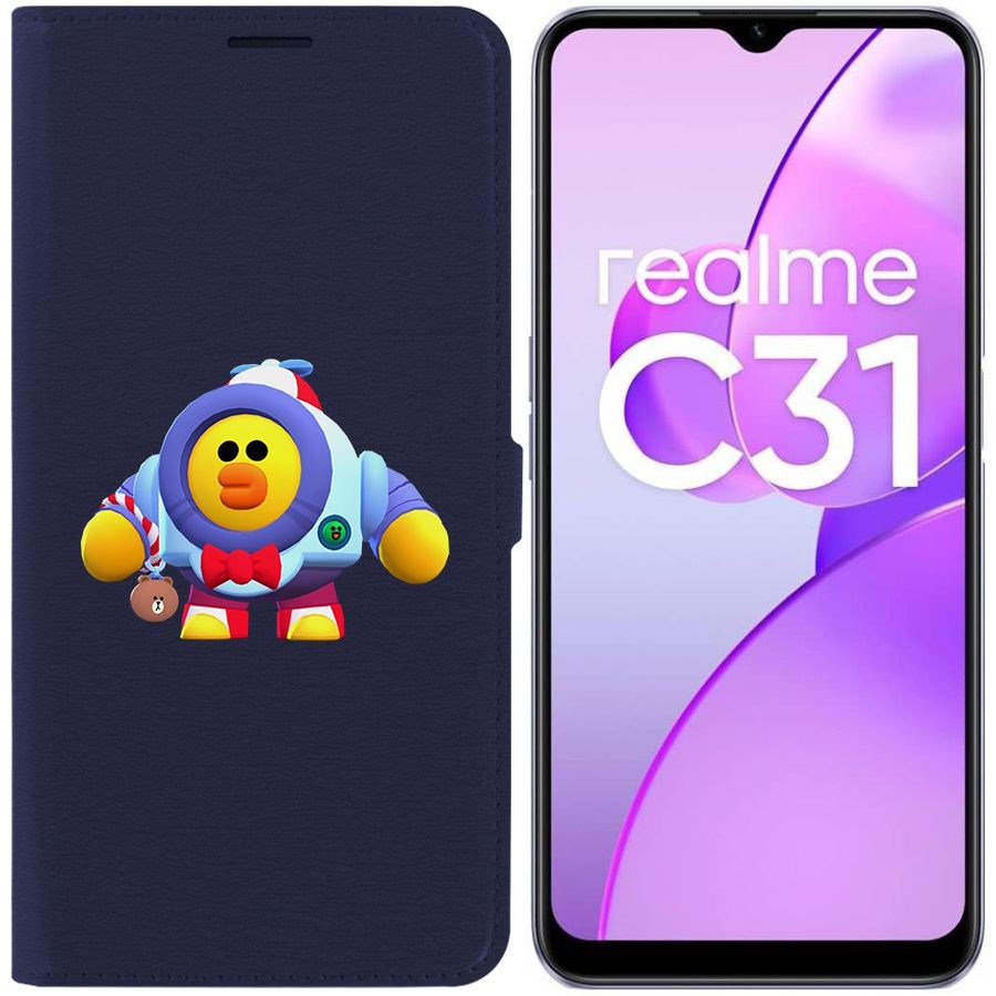 

Чехол-книжка Eco Book для Realme C31 Brawl Stars-Нани Салли