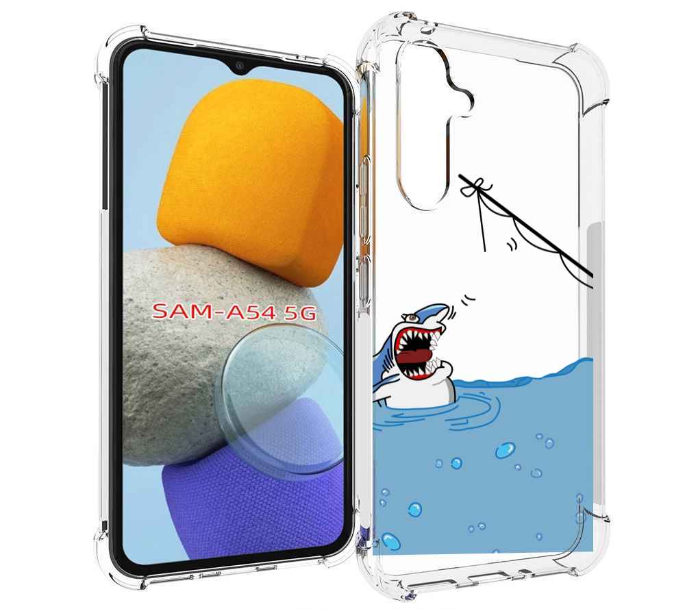 

Чехол MyPads акула-рисунок для Samsung Galaxy A54, Tocco