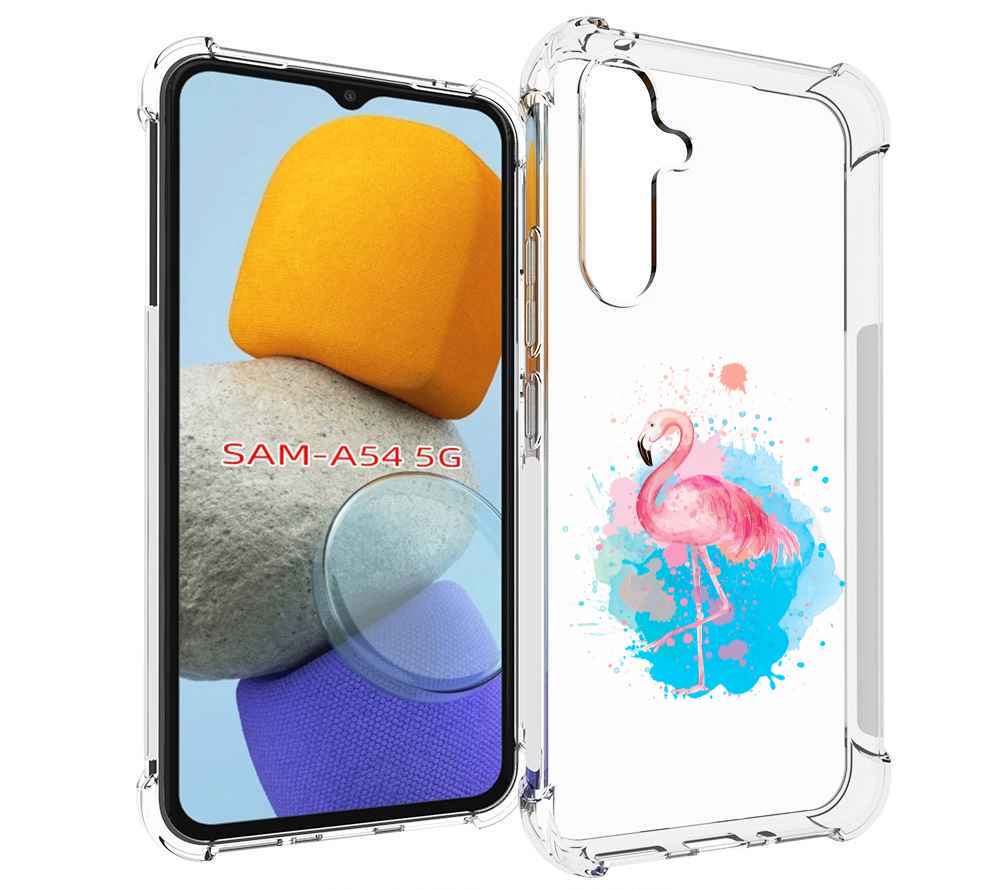 

Чехол MyPads акварельное-фламинго для Samsung Galaxy A54, Tocco