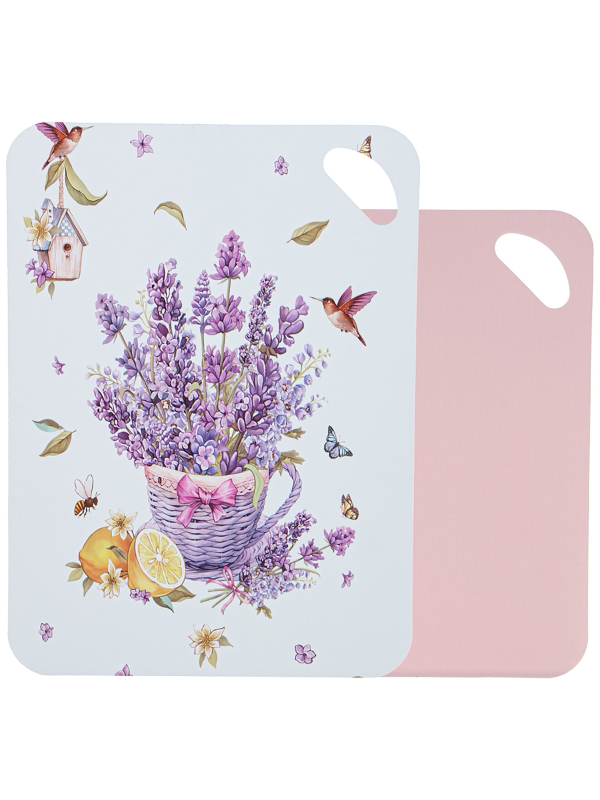 

Доски разделочные Agness Provence пластиковые 895-194 2шт, Белый;розовый