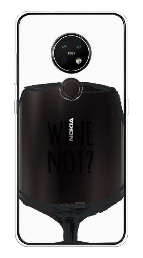 

Чехол на Nokia 7.2 "Wine not white", Белый, 123150-6