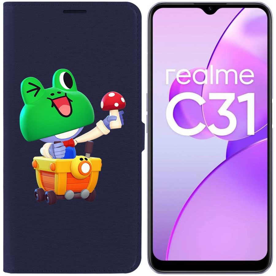 

Чехол-книжка Eco Book для Realme C31 Brawl Stars-Леонард Карл