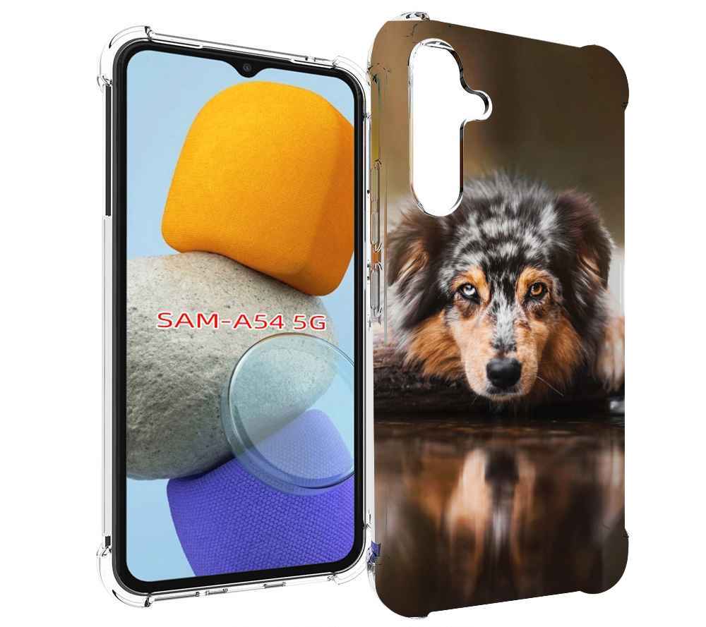 

Чехол MyPads австралийская овчарка для Samsung Galaxy A54, Tocco