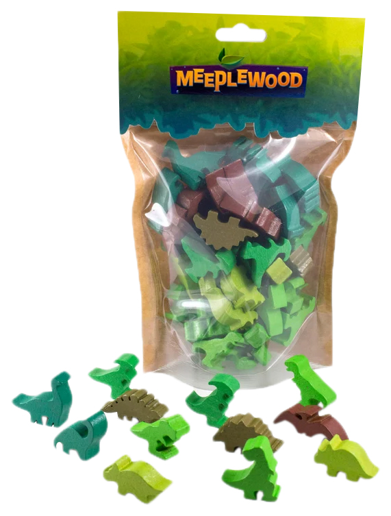 

Набор миплов Meeplewood Динозавры woodmeep-dino
