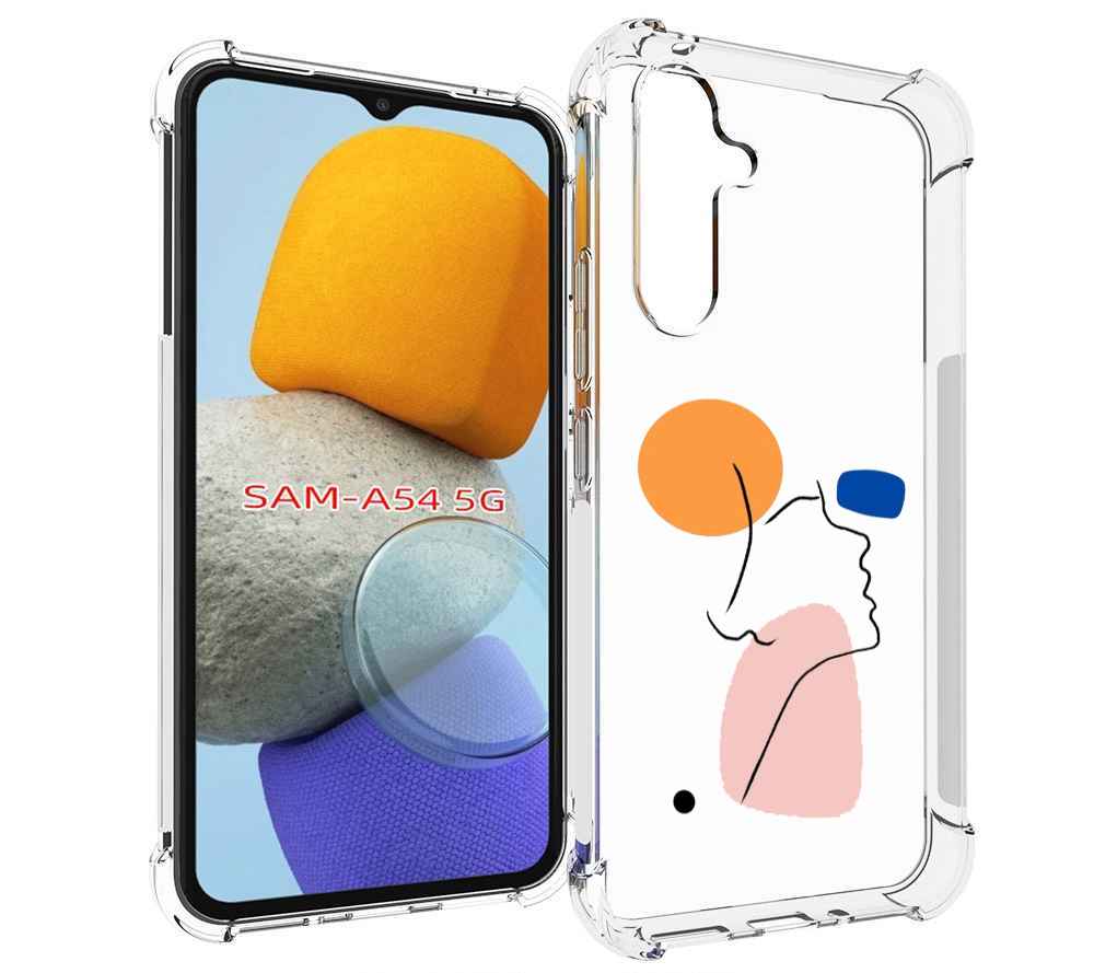 

Чехол MyPads абстракция девушки женский для Samsung Galaxy A54, Tocco