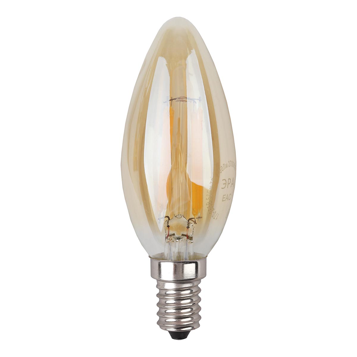 фото Лампа эра f-led b35-7w-840-e14 gold