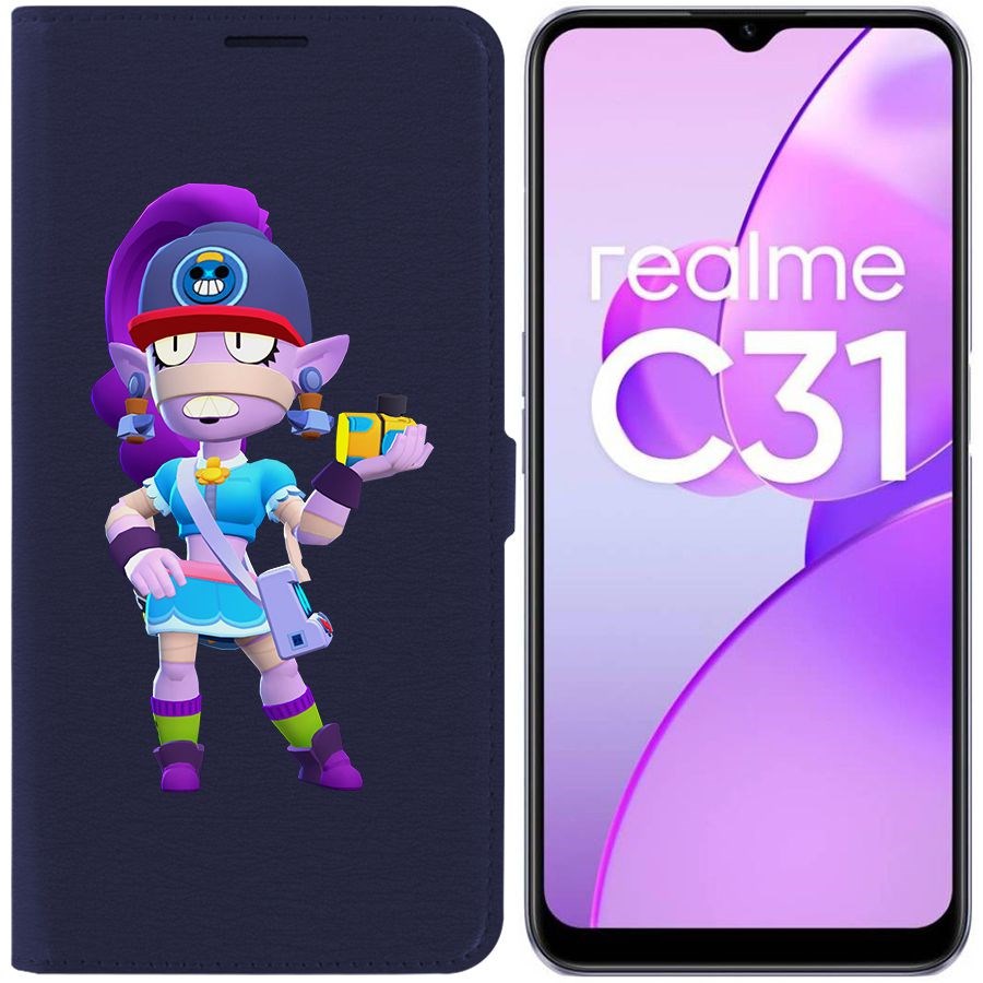 

Чехол-книжка Eco Book для Realme C31 Brawl Stars-Суперфанатка Эмз