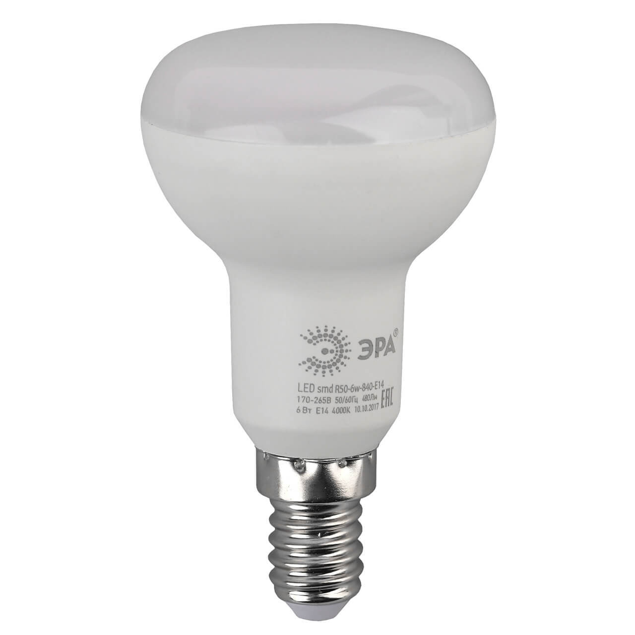 

Лампа ЭРА LED R50-6W-865-E14 R, LED R50-6W-865-E14 R