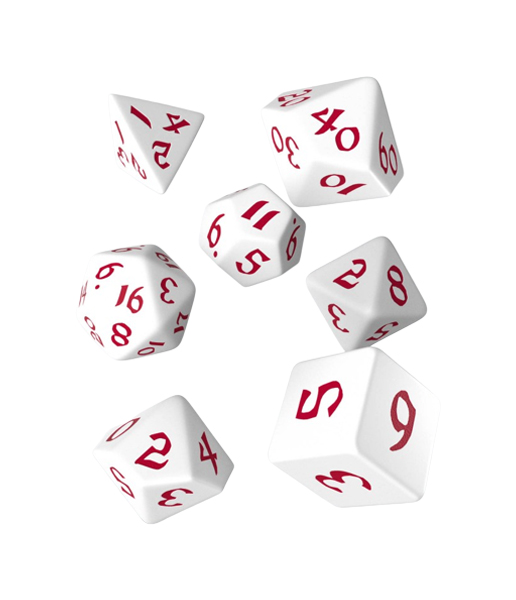 Набор кубиков Q-Workshop Classic Runic White red Dice Set 7 SCLR26 2250₽