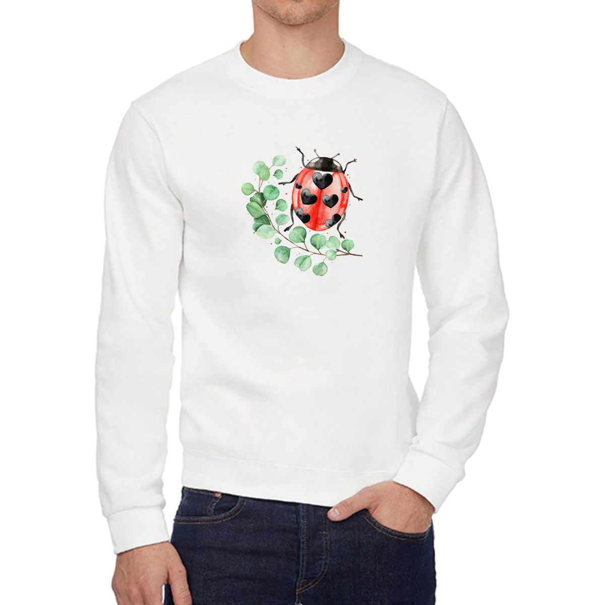 

Свитшот унисекс CoolPodarok W041199 белый 46 RU, 6W041199