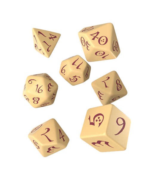 

Набор кубиков Q-Workshop Classic RPG Beige & burgundy Dice Set 7 SCLE87