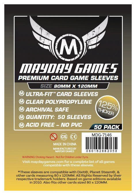 фото Протекторы для настольных игр mayday premium magnum dixit (80x120) - 50 штук mdg-7146 mayday games