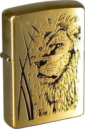 

Зажигалка ZIPPO Proud Lion, Brushed Brass, латунь/сталь, золотистая, 38x13x57 мм, Золотистый