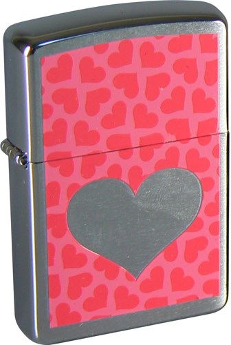 

Зажигалка Zippo Pink Hearts 200
