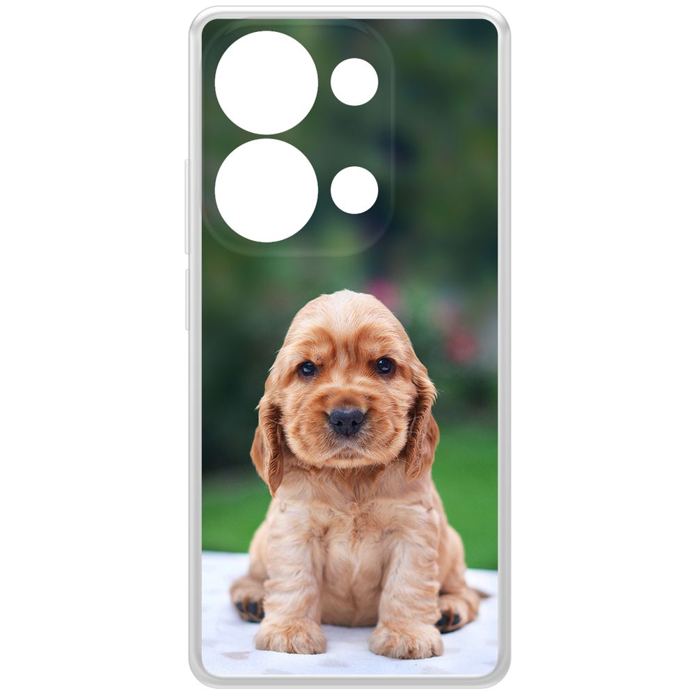 

Чехол-накладка Krutoff Clear Case Щенок кокер-спаниеля для Xiaomi Poco M6 Pro 4G, Прозрачный