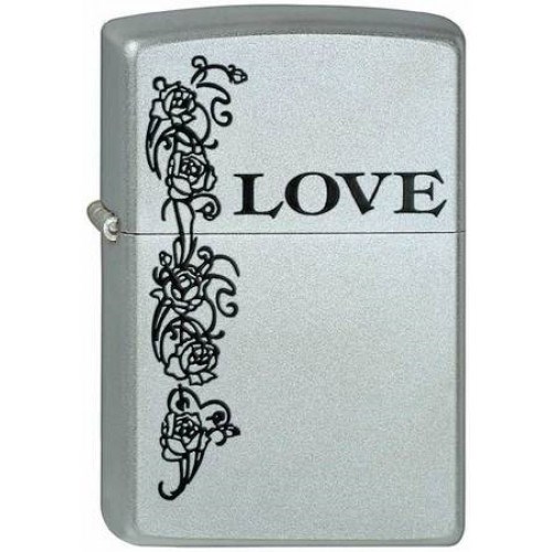 

Зажигалка Zippo Inspiration Love 205, Серебристый