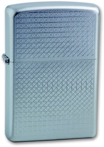 

Зажигалка ZIPPO Diamond Plate, Satin Chrome, латунь/сталь, серебристая, 38x13x57 мм, Серебристый