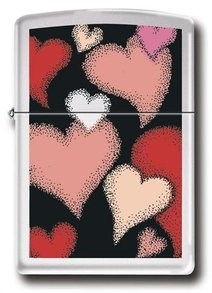 

Зажигалка Zippo Colors of love 24243, Черный;красный