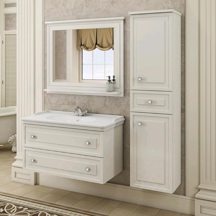 

Зеркало COMFORTY Феррара-100 980х800 мм, белый глянец