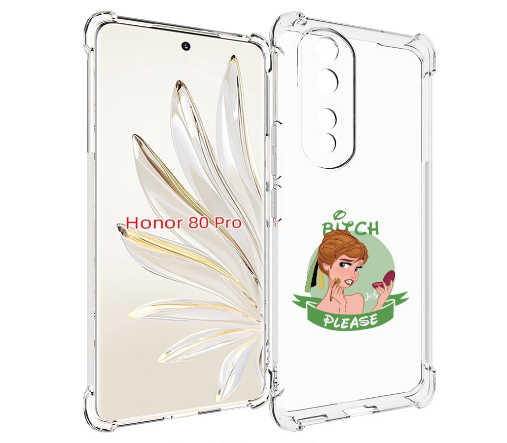 

Чехол MyPads принцесса-Анна женский для Honor 80 Pro, Прозрачный, Tocco