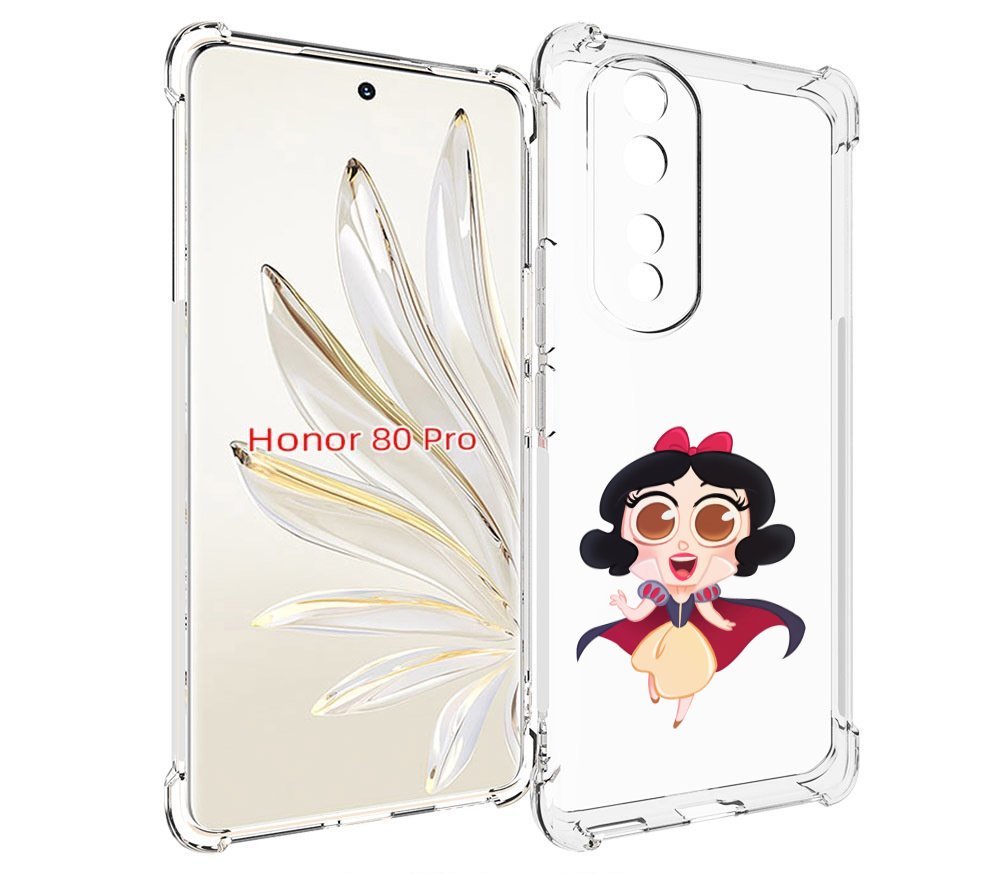 

Чехол MyPads принцеска-нарисованная женский для Honor 80 Pro, Прозрачный, Tocco