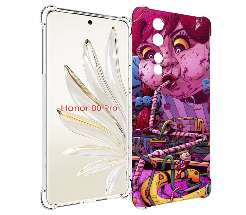 

Чехол MyPads прикольная сладкая картинка для Honor 80 Pro, Прозрачный, Tocco